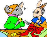 Coloring page The vain little mouse 6 painted by1