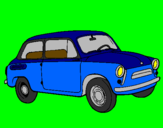 Coloring page Classic car painted byj.d.l.t.