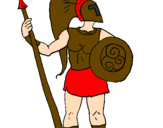Coloring page Trojan warrior painted byShannen