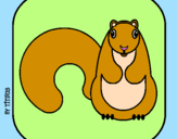 Coloring page Squirrel II painted byMARILIZA