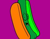 Coloring page Hot dog painted byahmad