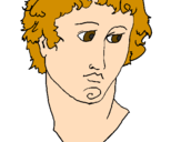 Coloring page Bust of Alexander the Great painted byove
