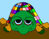 Coloring page Turtle painted bysouthpark