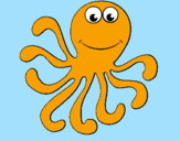 Coloring page Octopus 2 painted bysayde