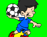 Coloring page Goalkeeper painted byhriday