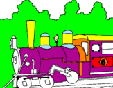 Coloring page Locomotive painted byReuben B.