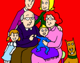 Coloring page Family  painted byhabiba