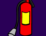 Coloring page Fire extinguisher painted byKristina