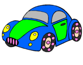 Coloring page Toy car painted byMARILIZA