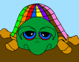 Coloring page Turtle painted bysouthpark