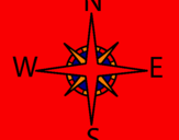 Coloring page Compass painted byShavin