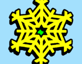 Coloring page Snowflake painted byyoshi