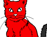 Coloring page Cat painted byShannen