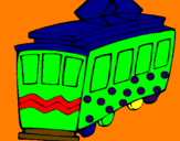 Coloring page Tram painted bymatheus 