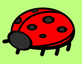 Coloring page Ladybird painted byMARILIZA