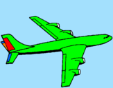 Coloring page Plane painted byfranv