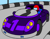 Coloring page Race car painted bycaue