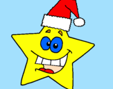 Coloring page christmas star painted bydaniel