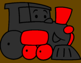 Coloring page Train painted bymario