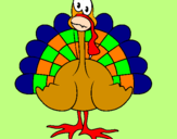 Coloring page Turkey painted bydoc1