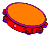 Coloring page Tambourine painted bymariana