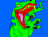 Coloring page Velociraptor II painted byjordy
