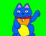 Coloring page Lucky Cat painted byGabriel-alonso-sanchez