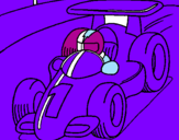 Coloring page Racing car painted byimaimaimao