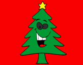 Coloring page christmas tree painted bysheila gomz