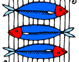 Coloring page Fish painted bykelan