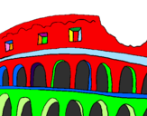 Coloring page Colosseum painted byFABIO