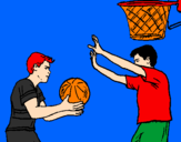 Coloring page Defending player painted byALEX JOEL