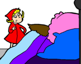 Coloring page Little red riding hood 12 painted byMiss