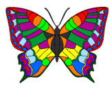 Coloring page Butterfly  painted bykelan