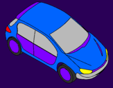 Coloring page Car seen from above painted bycaue