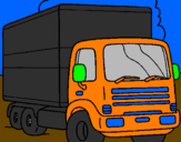 Coloring page Truck painted bychristian