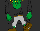 Coloring page Frankenstein painted byjordy