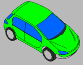 Coloring page Car seen from above painted bymatteo