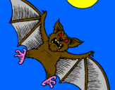 Coloring page Dog-like bat painted byjordy