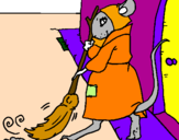 Coloring page The vain little mouse 1 painted byanon