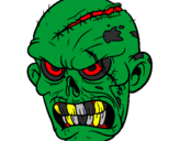 Coloring page Zombie painted byemelia