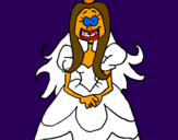Coloring page Ugly princess painted byJulia
