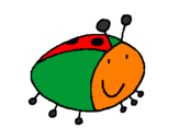 Coloring page Ladybird 4 painted bysandy