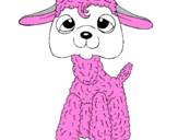 Coloring page Lamb II painted byko