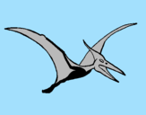 Coloring page Pterodactyl painted bysandy