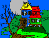 Coloring page Haunted house painted bytaynara