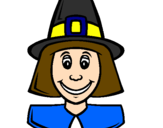 Coloring page Pilgrim II painted bydnaia
