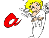 Coloring page Angel painted byStar