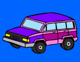 Coloring page 4x4 car painted byboaz