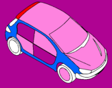 Coloring page Car seen from above painted byboaz